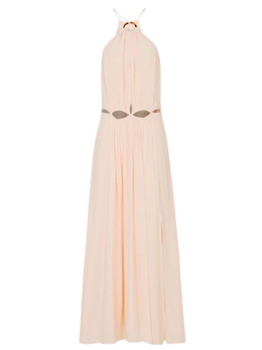 Reiss Peachy Pink Maxi Dress